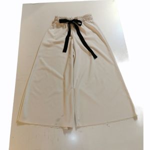 Zara, S, Wide Leg High waisted white